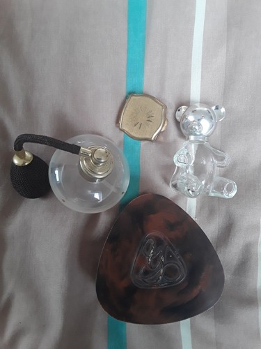 Perfume atomiser powder puff - powder,