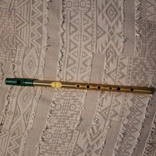 Feadog Brass Irish Tin Whistle Key of D Penny Whistle Made in Ireland