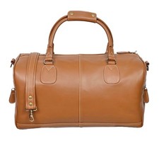 Leather weekend bag - bag, travel