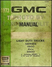 1973 GMC Repair Shop Manual 73