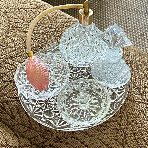 Cut glass crystal - glass, perfume