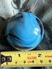 Large blue black glass - large,