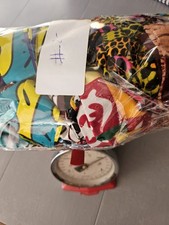 #25 - 0.5kg Job lot of African Print Fabric - Various Design Smaller Lengths