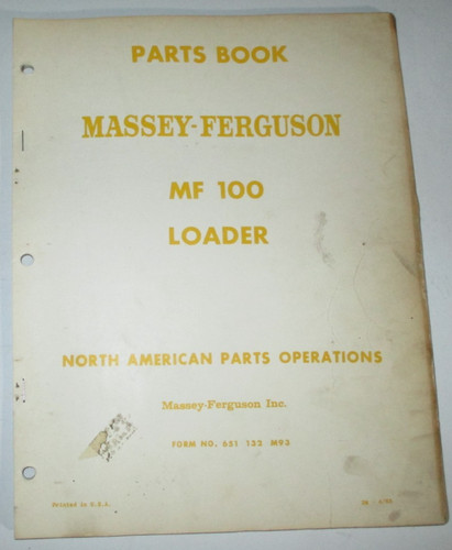 Massey ferguson 100 - ferguson, loader