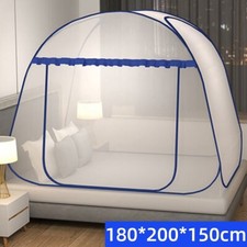 Pop Up Mosquito Net Foldable Portable Zipper Single Door Bed Camping Travel Tent