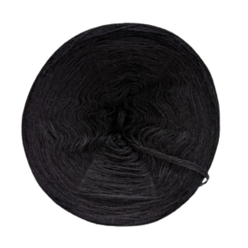 Black bamboo cotton yarn - black, bamboo/cotton