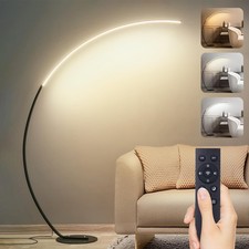 Dimmable Arc Floor Lamp for Living Room, 25W LED Standing Lamps with Remote