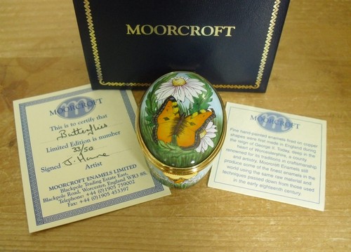 Boxed ltd moorcroft enamels - boxed,