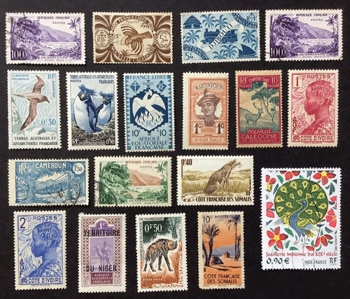 French colonies stamps mint - 18,