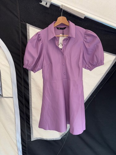 Zara lilac faux - , leather