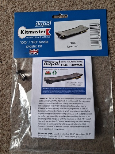 Kitmaster dapol c044 lowmac - kitmaster,