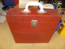 Vintage 12" Vinyl Slimline Hard Shell Record Carry Storage Case Box  1960s