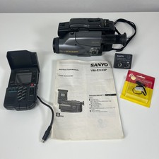 Vintage Sanyo VM-EX33P Video Camcorder & Accessories (inc. VRM-30P Remote)
