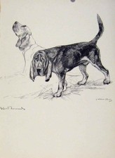 Original Old Vintage Print