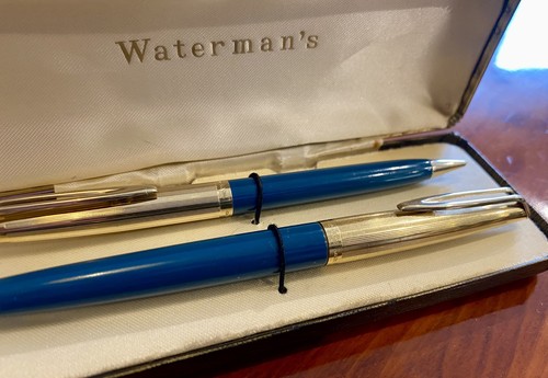 Waterman blue barrel corinth - blue,