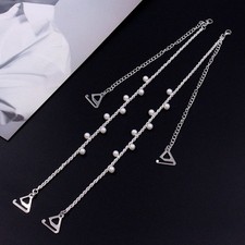 Non-Slip Pearl Bra Straps Bra