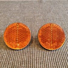Pair RER14 Amber Orange  Reflectors 2 1/4" Diameter (57mm)