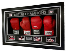 New FRANK BRUNO LENNOX LEWIS DAVID HAYE Anthony Joshua Autographed Signed Glove 