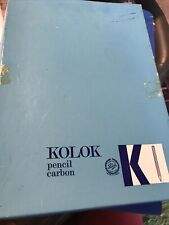 Kolok Pencil Carbon Paper - A4 Sapphire Blue Vintage Box Almost Full 7HWB 3 Copy
