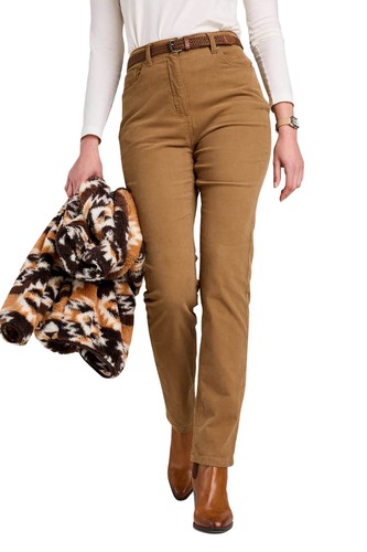 Ladies stretch cord jean - stretch,