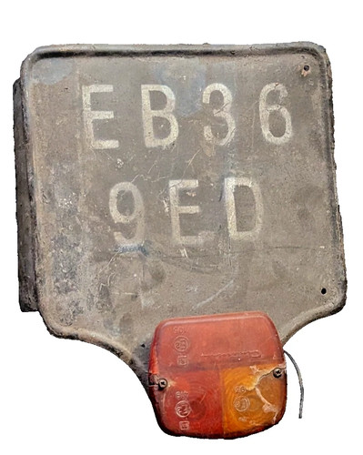 Used van rear numberplate - hy,