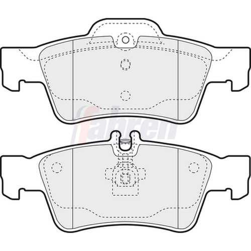 Brake pads set for - set, mercedes