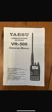 Yaesu VR 500 Handheld Receiver Instruction Manual