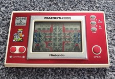 Nintendo Game & Watch Mario's Cement Factory 1983, Working Vintage LCD Handheld