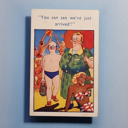 Comic postcard c1965 blonde - postcard,