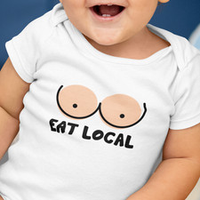 Eat Local Babygrow - Funny