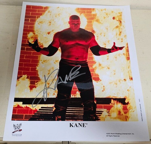 Wwe kane signed autograph x - kane,