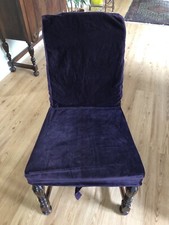 Purple Soft Velvet Dining
