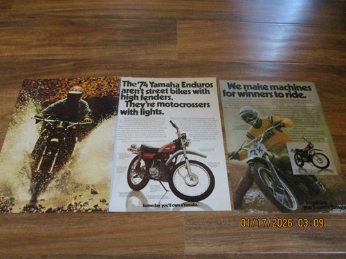 1974 yamaha dt250 enduro cycle - dt250,