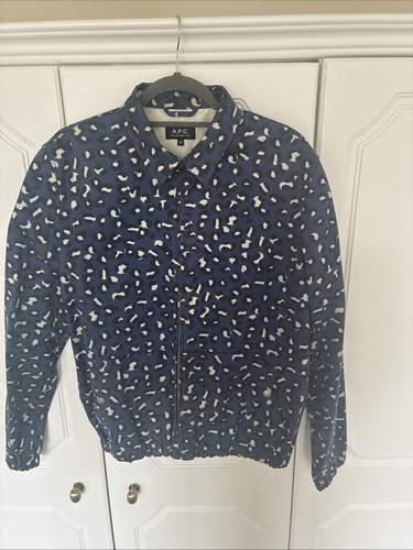 Men apc blue jacket - m, 100%