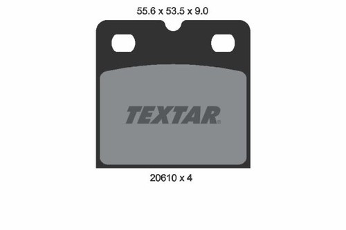 Rear brake pad - rear, aston