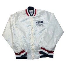 Chalkline Orlando Magic NBA Varsity Jacket Snap Button 90s White Mens Large