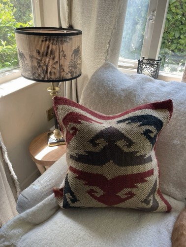 Handwoven wool jute cotton - wool, ,