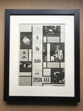 SPECIAL AKA IN THE STUDIO(FRAMED) POSTER SIZED original SKA/TWO TONE music press