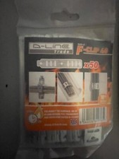 50 x D-Line F-Clip 40 Cable Fixing Strap Spit Pulsa