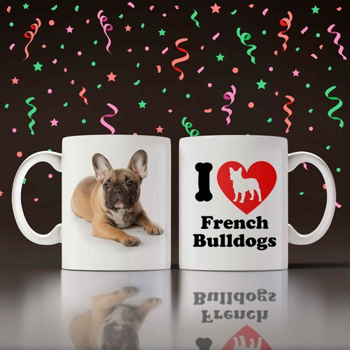 Love french bulldogs mug - love,