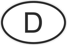 OVAL sticker flag country code