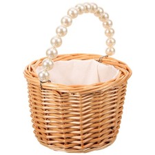Wicker Rattan Basket With