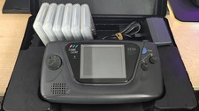 SEGA Game Gear DEAL - IPS Screen - Recapped - *6 CASED GAMES* - hard case - PSU