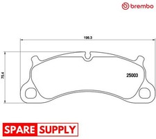 BRAKE PAD SET, DISC BRAKE FOR
