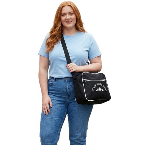 Black white jeans airliner - white,