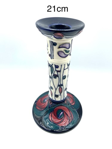 Moorcroft pottery candlestick - pottery,