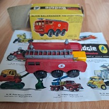VINTAGE BUDGIE TOYS ALVIS SALAMANDER FIRE CRASH TENDER DIECAST ORIGINAL BOX