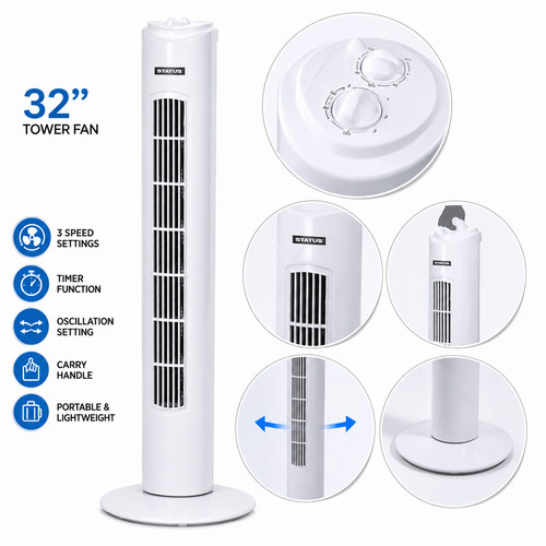 Inch tower fan oscillating - inch,
