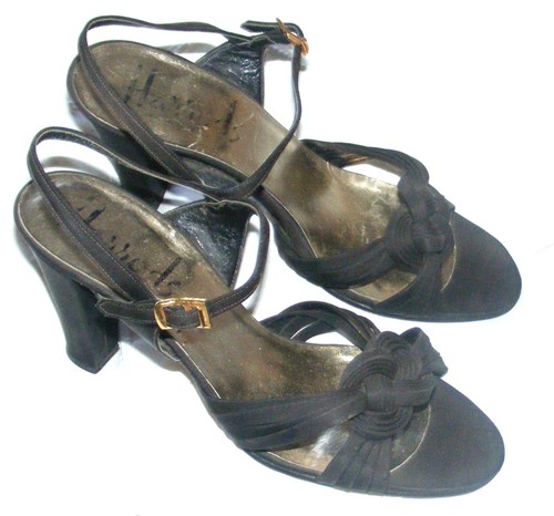 Vintage 1960s black - , satin