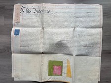 Christchurch Hampshire Vellum Indenture Land Deed 1878 Lacey to Melluish